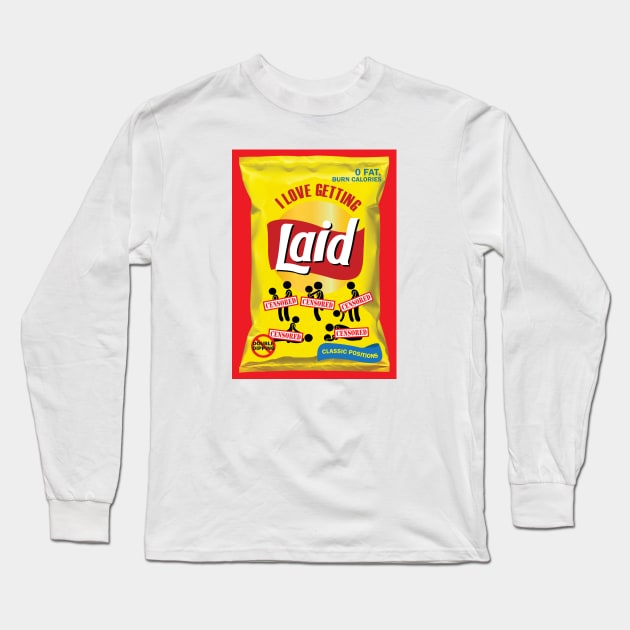 I love Getting Laid Long Sleeve T-Shirt by dopeazzgraphics